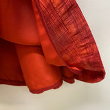 Girls From Savoy-Anthropologie Size 8-M Women's Red Pattern Sleeveless Dress