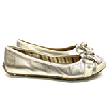 Sperry Top-Sider Size 7.5 Women's Silver-Gold Color Block Flats Shoes