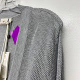 Adriano Goldschmied Size M Women's Gray Open Weave Long v neck Sweater