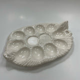 Ron Gordon Designs Off White Ceramic Egg Tray / Plate