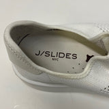 J Sliders Size 7.5 Women's White Cut Out Platform Sneakers Damien