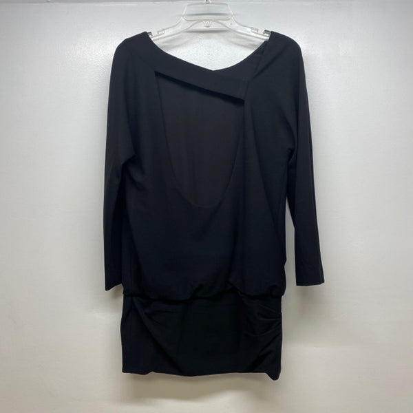 Jay Ahr Intermix Women's Size S Black Solid Long Sleeve Dress