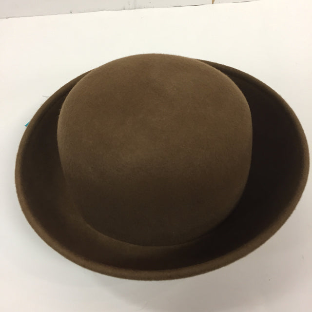 Brown Felt Solid Hat