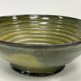 Handmade Brown-Green Pottery Bowl
