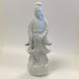 Quan Yin - Kwan Yin White Porcelain Figurine