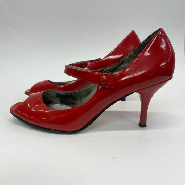 Marc Fisher Size 9 Women's Red Solid Open Toe Shoes