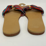 Havaianas Size 10 Tan-Multi Stripe Flip Flop Sandals