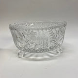 Stylesetter Footed Clear Crystal Bowl