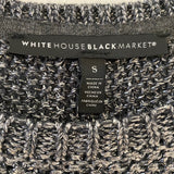 White House Black Market Size S Women's Silver Shimmer Pullover Sweater