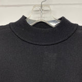 Nordstrom Men's Size L Black Knit Extra Fine Merico Wool Solid Men's Sweater