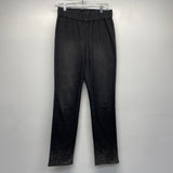Soft Surroundings Size S-4 Women's Black Beaded Pull On Jeans