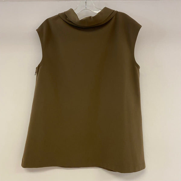 Worth Women's Size XL-14 Taupe Solid Tunic-Sleeveless Sleeveless Top