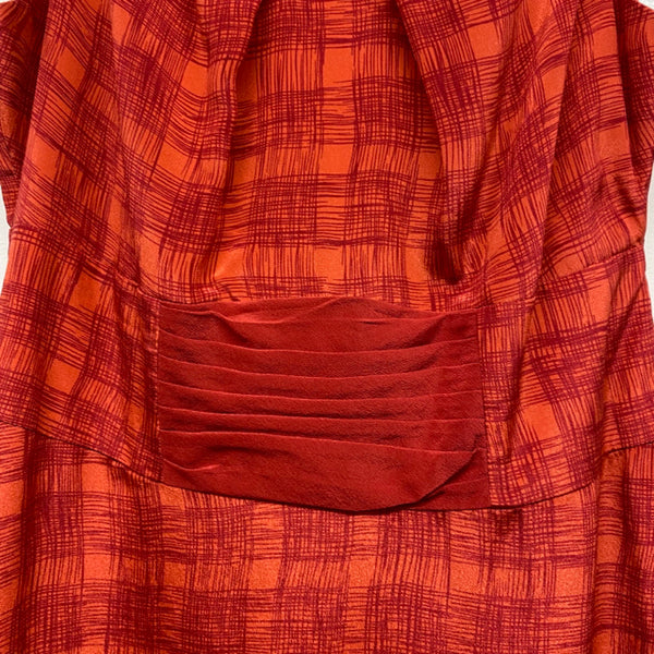 strapless open back dress Girls From Savory-Anthropologie Size 8-M Women's Red Pattern Sleeveless  Dress – Treasures Upscale Consignment