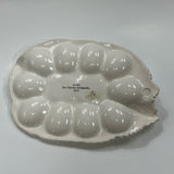 Ron Gordon Designs Off White Ceramic Egg Tray / Plate