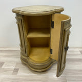 Green-Multi Wood  Clover Shaped with Door and 1 Shelf Table
