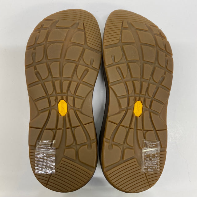 Chaco Women's Size 6.5 Tan-Multi Color Block Slingback Shoes