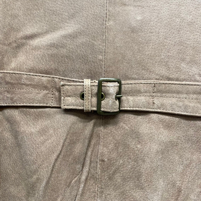Twiggy London Women's Size L Tan Solid Button Down Jacket
