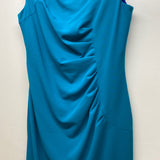 Calvin Klein Size 8-M Women's Turquoise Solid Sheath Dress