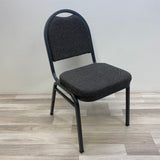 MGI Gray Metal Stack Chair