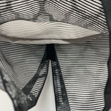 Three of Something Size XS- 0 Women's Silver-Black Pattern Pencil-Knee Skirt