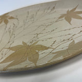 Kaleidescope Pottery Tan Ceramic Platter