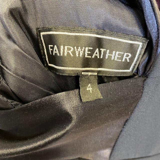 Fairweather Women's Size XS-4 Black Solid Maxi-Sleeveless Dress