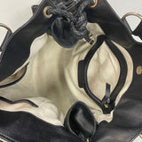Michael Kors Black Leather Pebbled Hobo Handbag