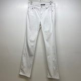 Lauren Ralph Lauren Size 2 Women's White Solid Straight Leg Jeans