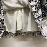 Francesca's Birdcage - Anthropologi Size M Women's Black-White Floral Dress