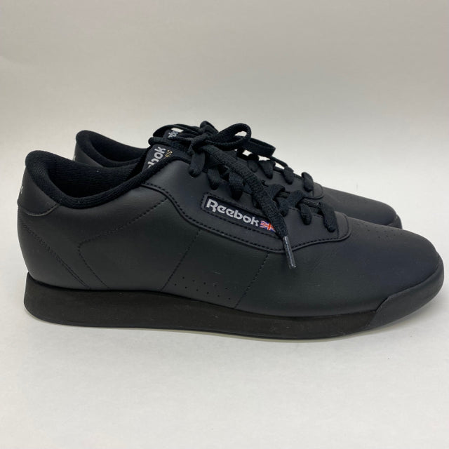Reebok Size 10 Women's Black Solid Sneakers Shoes