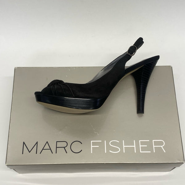 Marc Fisher Size 9 Women's Black Solid Slingback Shoes