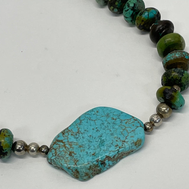 Green navajo  Turquoise Necklace