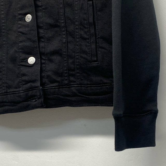Levis Women's Size M Black Solid Button Up Jacket