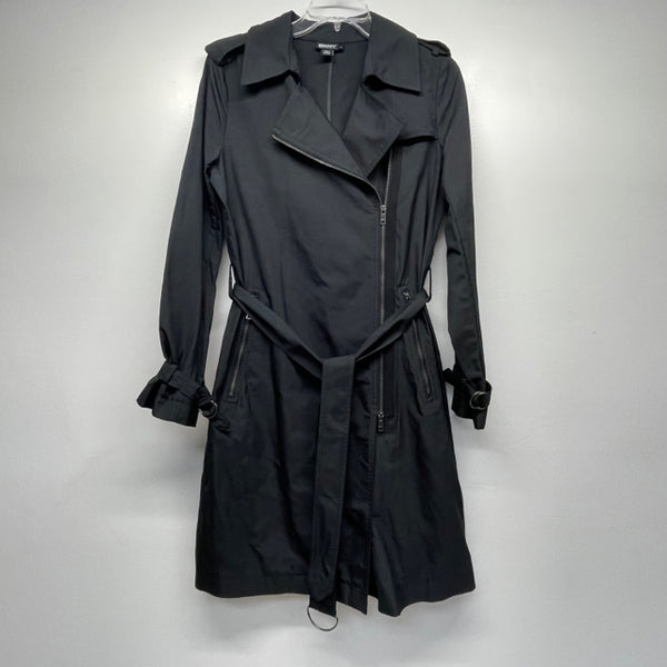 DKNY Women's Size 4-S Black Solid All Weather Coat