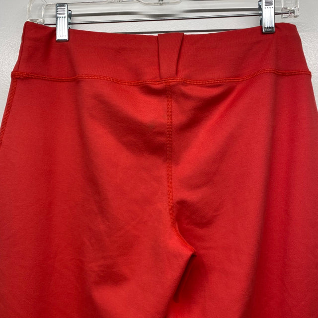 Lucy Size S Women's Coral Solid Capri Activewear Pants