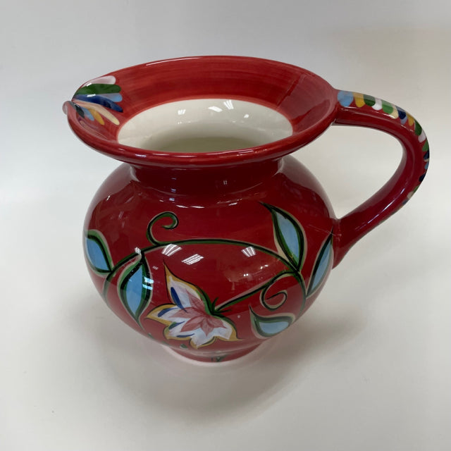 Southern Living at Home Red-Multi Ceramic Pitcher